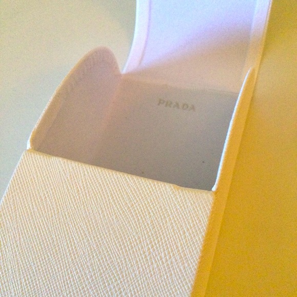 PRADA LARGE SUNGLASSES CASE WHITE NWOT main image 6